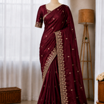 Very Soft Elegant Rich Look Fendy Sartin Saree
