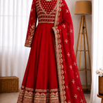Heavy Georgette Embroidery Sequence Work Gown