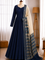Blooming Vichithra Silk Kalamkari Dupatta Gown