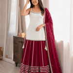 Fendy Silk Mirror Work Lehenga Set