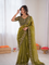 Two Tone Fandy Chiffon Embroidered Saree