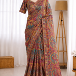 Pure Viscose Wedding Special Saree With Ready Made Blouse