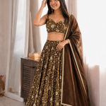 Fandy Silk Embroidered Lehenga Choli Set