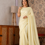 Beautiful Soft Rich Kota Doriya Silk With Applique Work Saree