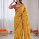 Beautiful Soft Rich Kota Doriya Silk With Rajasthani Bandhani Patch Work Saree
