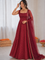 Beautiful Soft Rich Chanderi Jacquard Butti With Fancy Lace Work Gown Set
