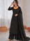 Beautiful Soft Rich Mal Chanderi With Hand Mirror & Sequence Embroidery Work Plazzo Suit