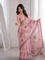 Beautiful Soft Rich Premium Tabby Silk With Sequins & Real Mirror Work Saree