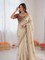 Beautiful Soft Rich Jimmy Silk With Sequins Embroidery Work Saree