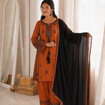 Beautiful Soft Rich Rayon With Embroidery & Paper Mirror Work Plazzo Suit Set