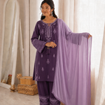 Beautiful Soft Rich Rayon With Embroidery & Paper Mirror Work Plazzo Suit Set