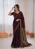 Pure Loom Cotton Cut Dana Saree Set