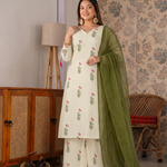 Pure Cambric Cotton Farshi Suit Set