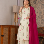 Pure Cambric Cotton Farshi Suit Set
