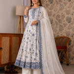 Beautiful Soft Rich Organza Silk & Heavy Embroidery Work Gown Set