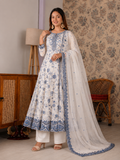 Beautiful Soft Rich Organza Silk & Heavy Embroidery Work Gown Set