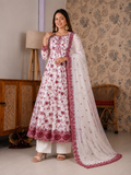 Beautiful Soft Rich Organza Silk & Heavy Embroidery Work Gown Set