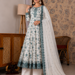 Beautiful Soft Rich Organza Silk & Heavy Embroidery Work Gown Set