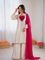 Beautiful Elegant Look Heavy Mirror Work & Roman Glass Silk Plazzo Set