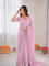 Beautiful Soft Rich Butterfly Net , Multi Sequence & Embroidery Work Saree