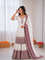 Beautiful Soft Rich Dual Tone Georgette Embroidery Sequence Work Plazzo Set