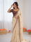 Beautiful Soft Two Tone Rangoli Silk With Heavy Embroidery Work Saree