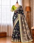 Elegant Dolla Silk Embroidered Saree with Unstitched Blouse