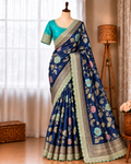 Elegant Dolla Silk Embroidered Saree with Unstitched Blouse
