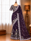 Blooming Georgette Crush Coding Work Saree