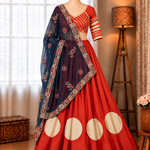 Premium Magenta Rayon Lehenga Choli with Heavy Vintage Embroidered Dupatta