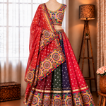 Navratri Special Faux Georgette Embroidery Work Lehenga