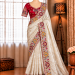 Designer Dola Silk Coding & Sequence Work Saree