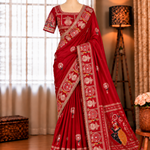 Karva Choth special Dola SIlk With Moti Work Saree