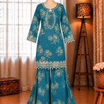 Beautifull Faux Georgette Embroidery Work Top Pent