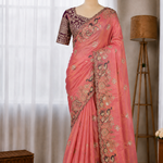 Very Soft Elegant Rich Look Sartin Saree