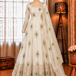 Beautifull Fendy Silk With Sequience Work Gown