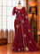 Beautifull Chiffon With Premium Chiffon With Reahsm Work Saree