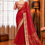 Most Viral Ghunghroo Tissue Fabric With Jacquard Work Saree