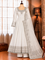White Color Premium Look Vichitra Sequns Work Anarkali