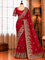 Red Color Beautifull Space Silk With Embroidery Work Saree