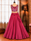 Maroon Color Reyon Fabric With Lagdi Patta Work Lehenga