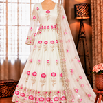 Beautifull Fendy Silk With Embroidery Work Gown