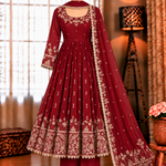 Beautifull Faux Georgette Embroidery Work Top Pent