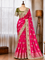 Heavy Space Silk Saree with Jaipuri Border & Mirror Work