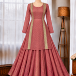 Heavy Salsa Butti Top Lehenga Set with Fancy Lace Work
