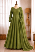 Salsa Silk Foil Work Gown Pant