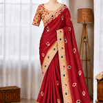 Kota Doria Threadwork Designer Saree