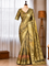 Olive Zari Royale – Pure Glass Tissue Silk Saree