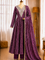 Beautiful Soft Rich Rayon With Mirror Embroidery Work Gown Set