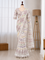 Moss Crepe Mirror Work Saree Set
